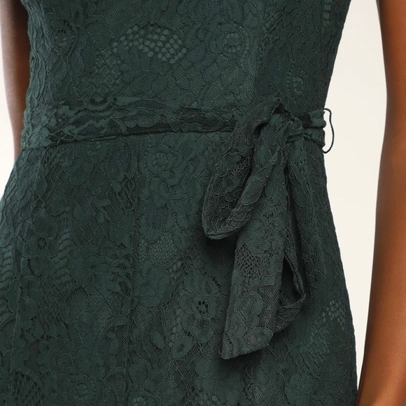 Lulus Everlasting Emotion Green Lace Mermaid Formal Maxi Dress‎ - Picture 4 of 8